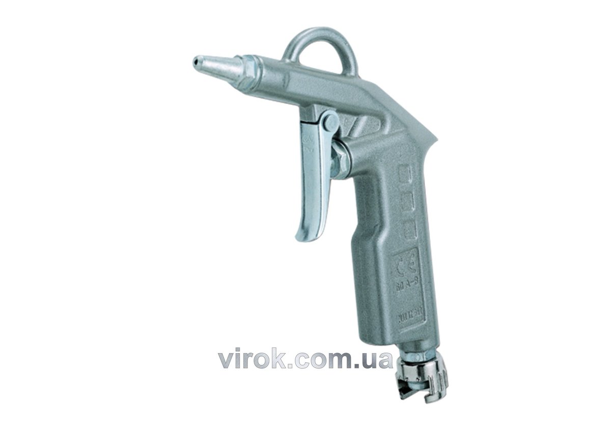 Пістолет пневматичний продувальний VOREL з коротким соплом, роб. тиск- 1.2-3 бар [20/40]