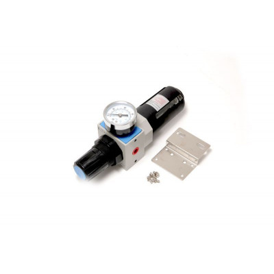 Фільтр-регулятор з індикатором тиску для пневмосистем «Profi» 1/2 (пропускна здатність: 1300 л/хв, 1