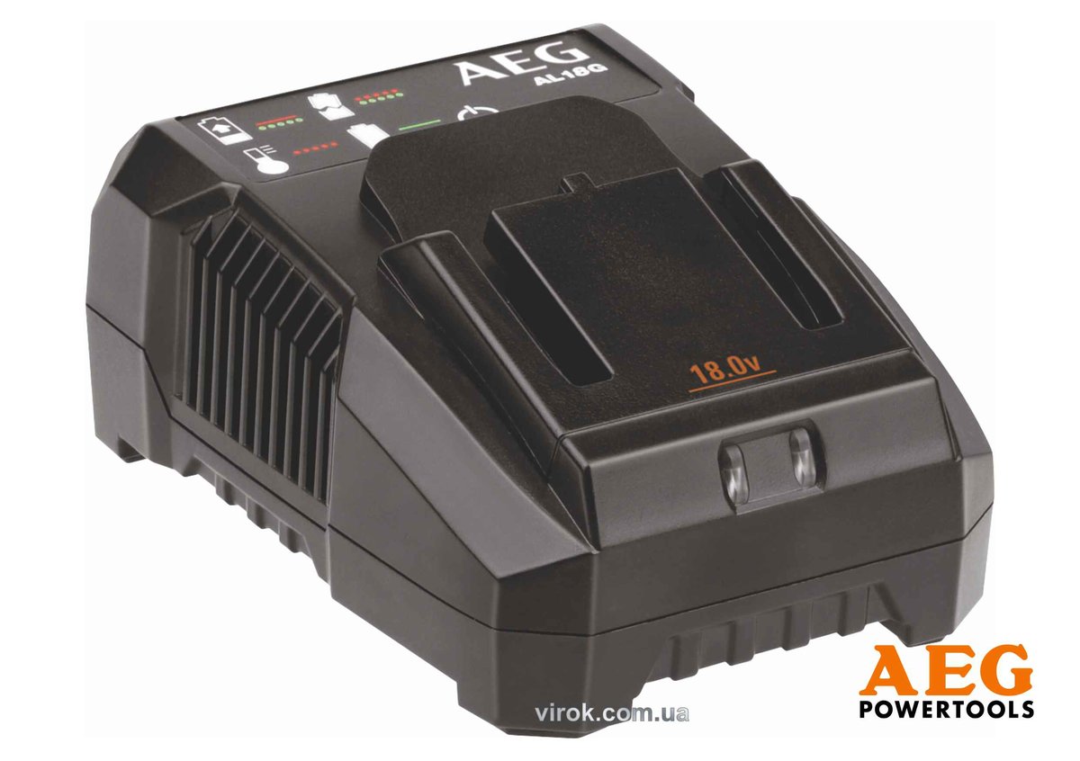 Зарядний пристрій AEG для Li-Ion акумуляторів 18 В, живлення- 230 В (BL1418)