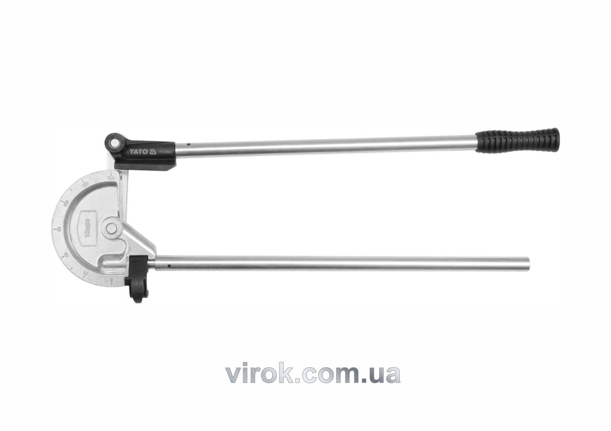 Трубогин 2-ручний YATO : Ø= 23/32" (18 мм), 0°-180°, алюміній /мідь [10] YT-21846