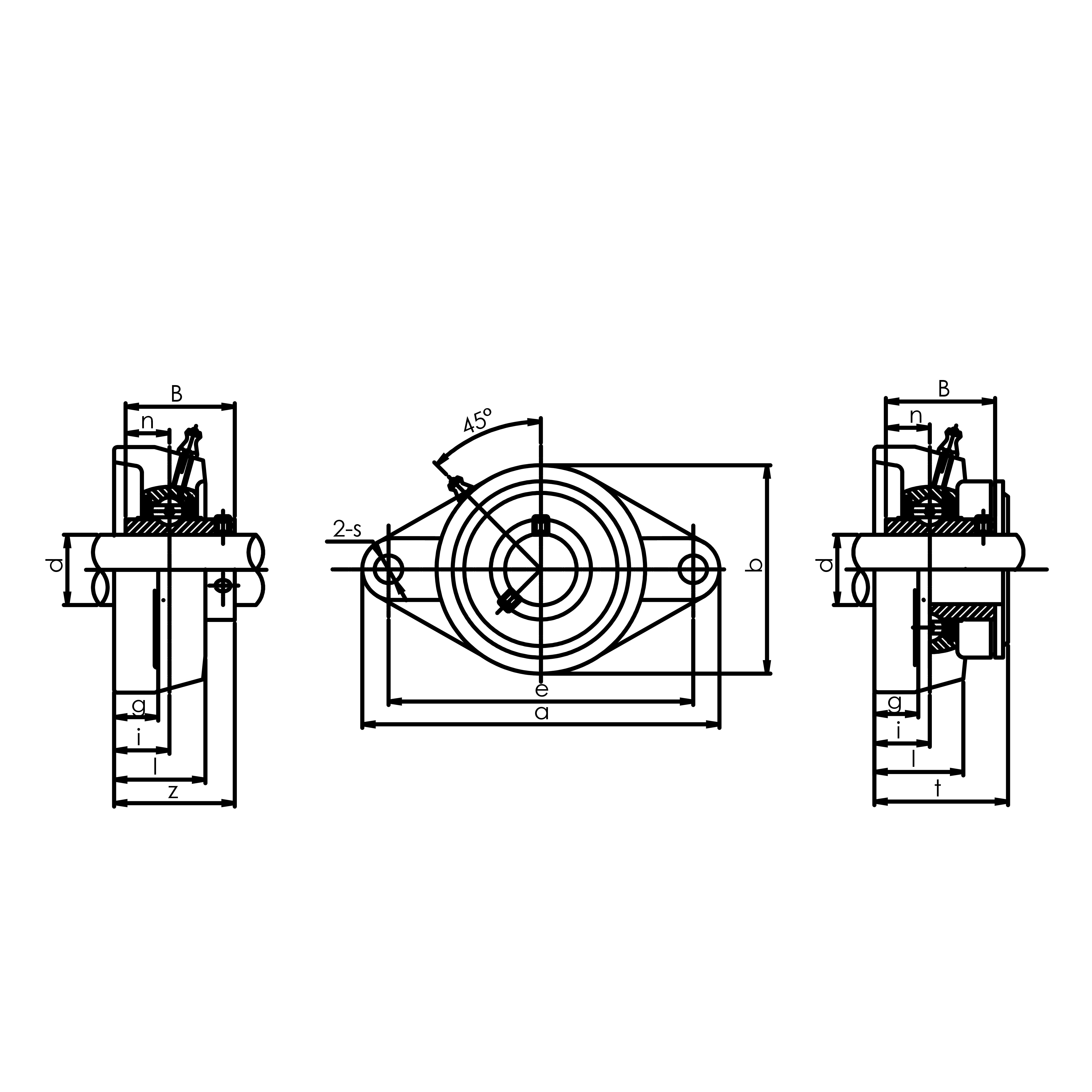Корпус з підшипником UCFL 206 EXL