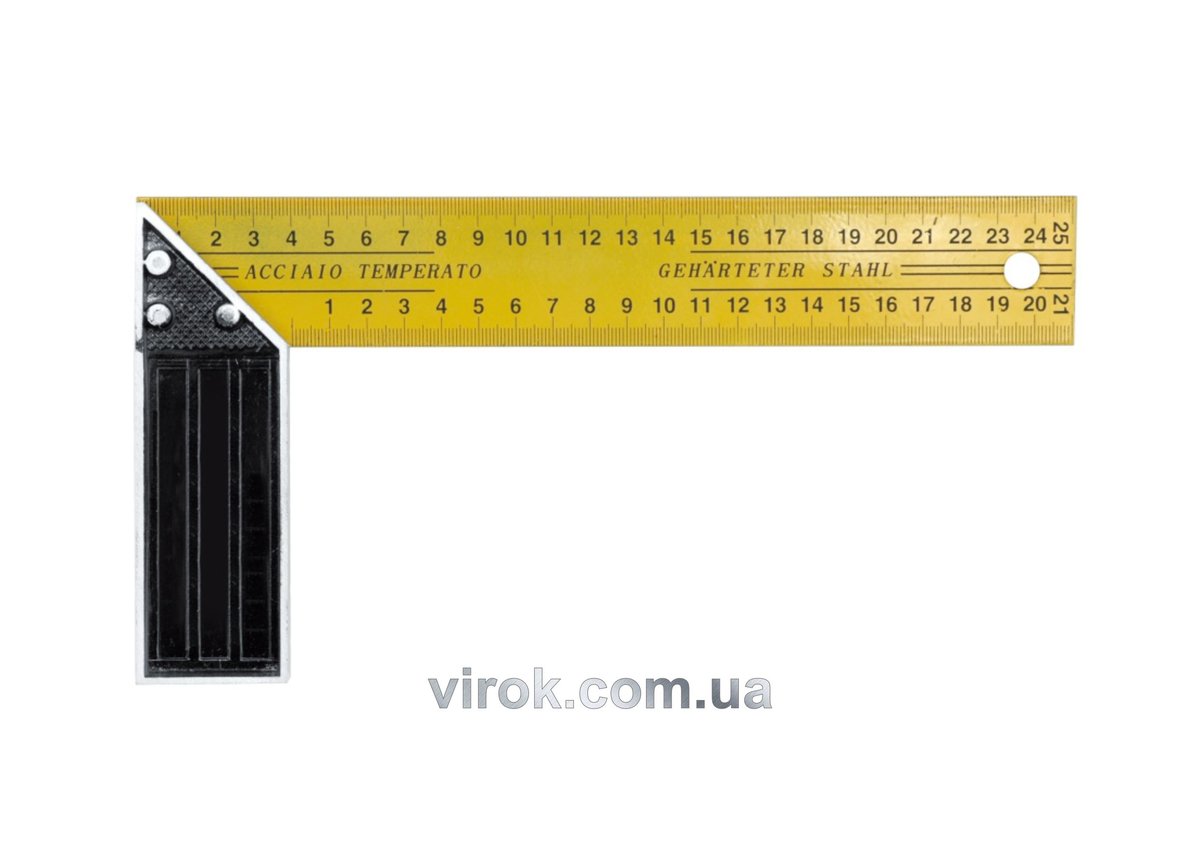 Кутник столярний VOREL : L= 250 мм [12/120] 18250