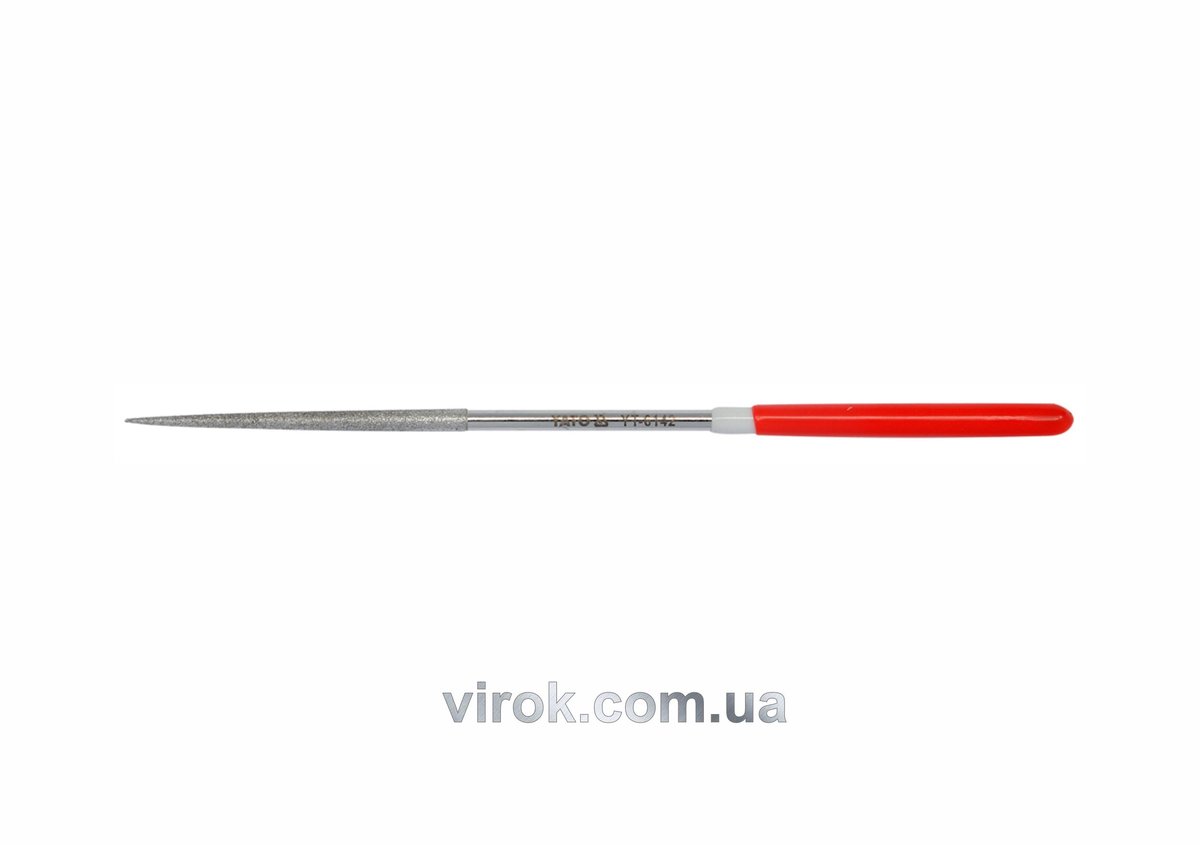Надфіль алмазний YATO круглий, l= 140/50 мм, Ø= 3 мм [120/1200] YT-6142