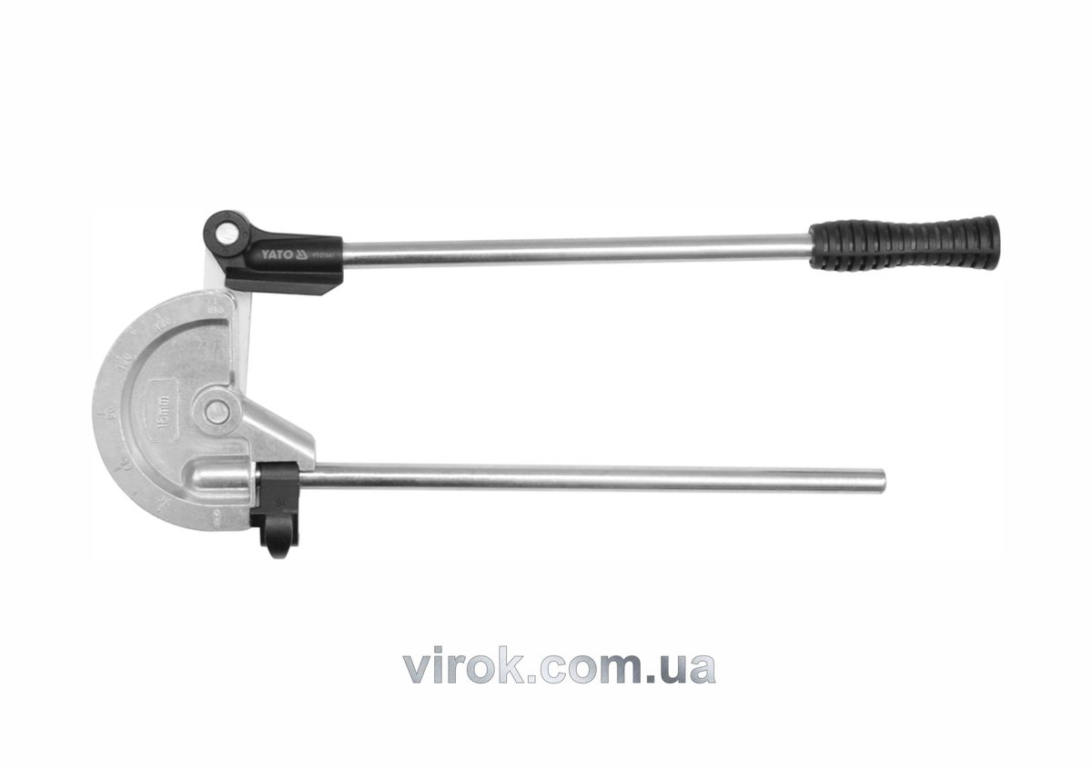 Трубогин 2-ручний YATO : Ø= 5/8" (16 мм), 0°-180°, алюміній /мідь [10] YT-21845