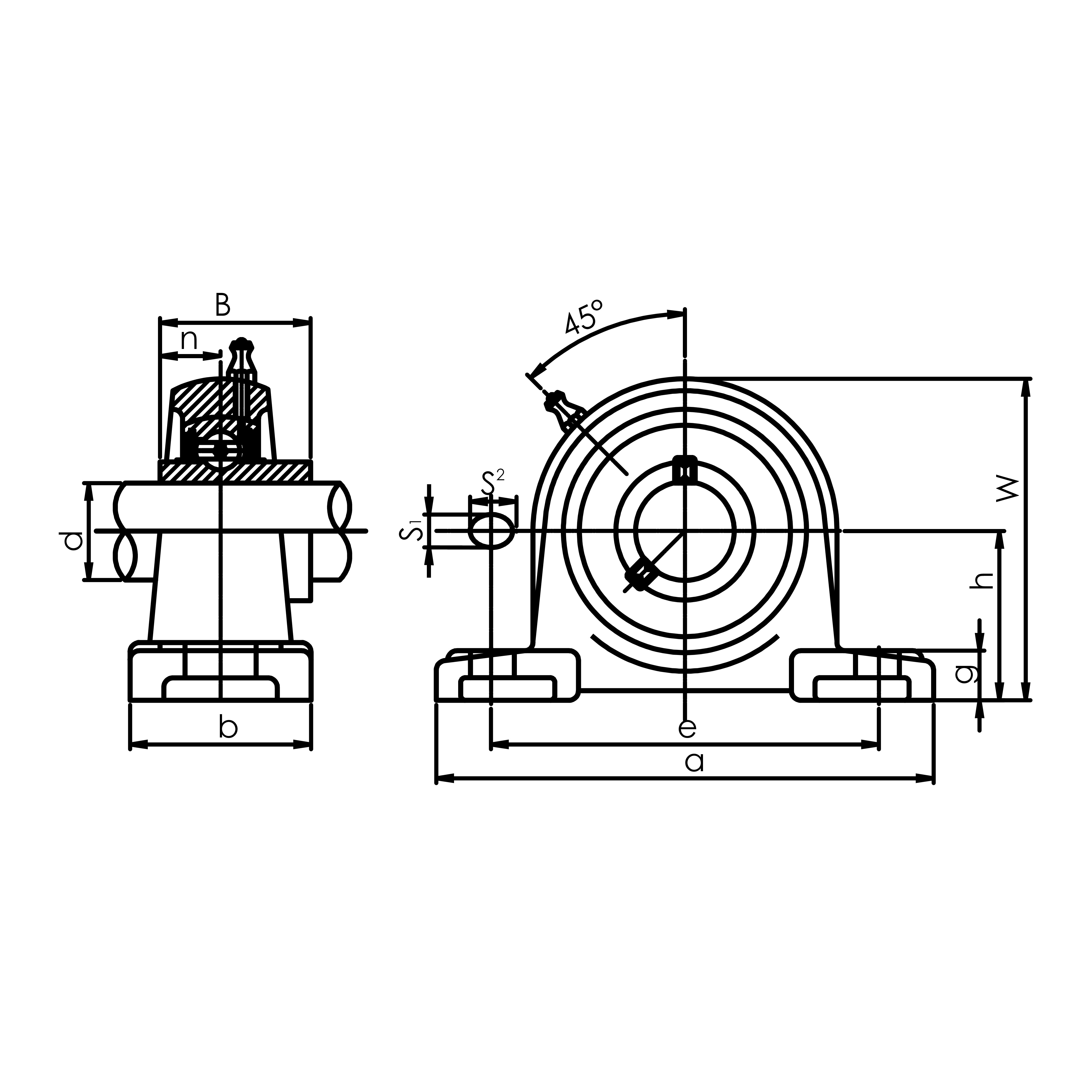 Корпус з підшипником UCP 306 EXL