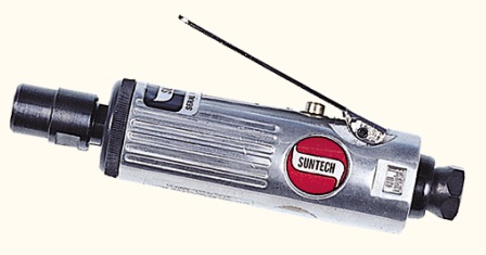 Пневмошліфмашина Suntech SM-532 Mini, 25000об/хв, 6мм, вхід1/4",шланг10мм,113л/хв,153мм,0,4кг,6,2Бар
