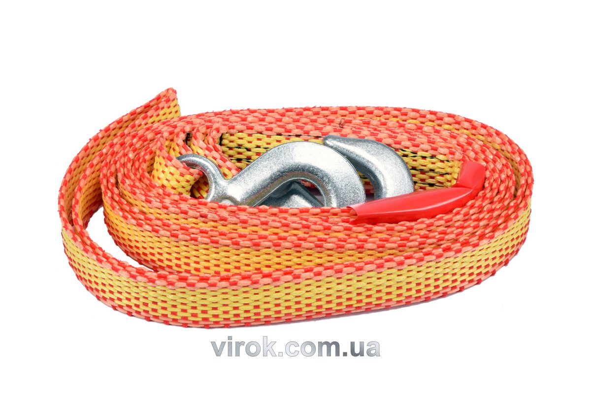 Трос автомобільний VOREL буксирний з гаком 1500кг [20] 82231