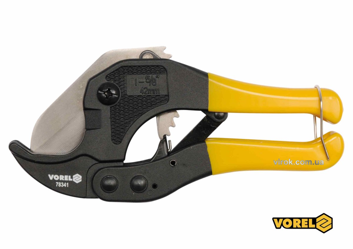 Труборіз VOREL для ПВХ труб Ø≤ 42 мм [12/48] 78341