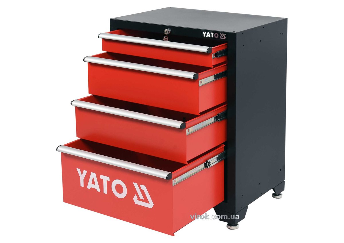 Шафа для майстерні YATO : 4 шуфляди, 660 x 457 x 863 мм [1] YT-08933