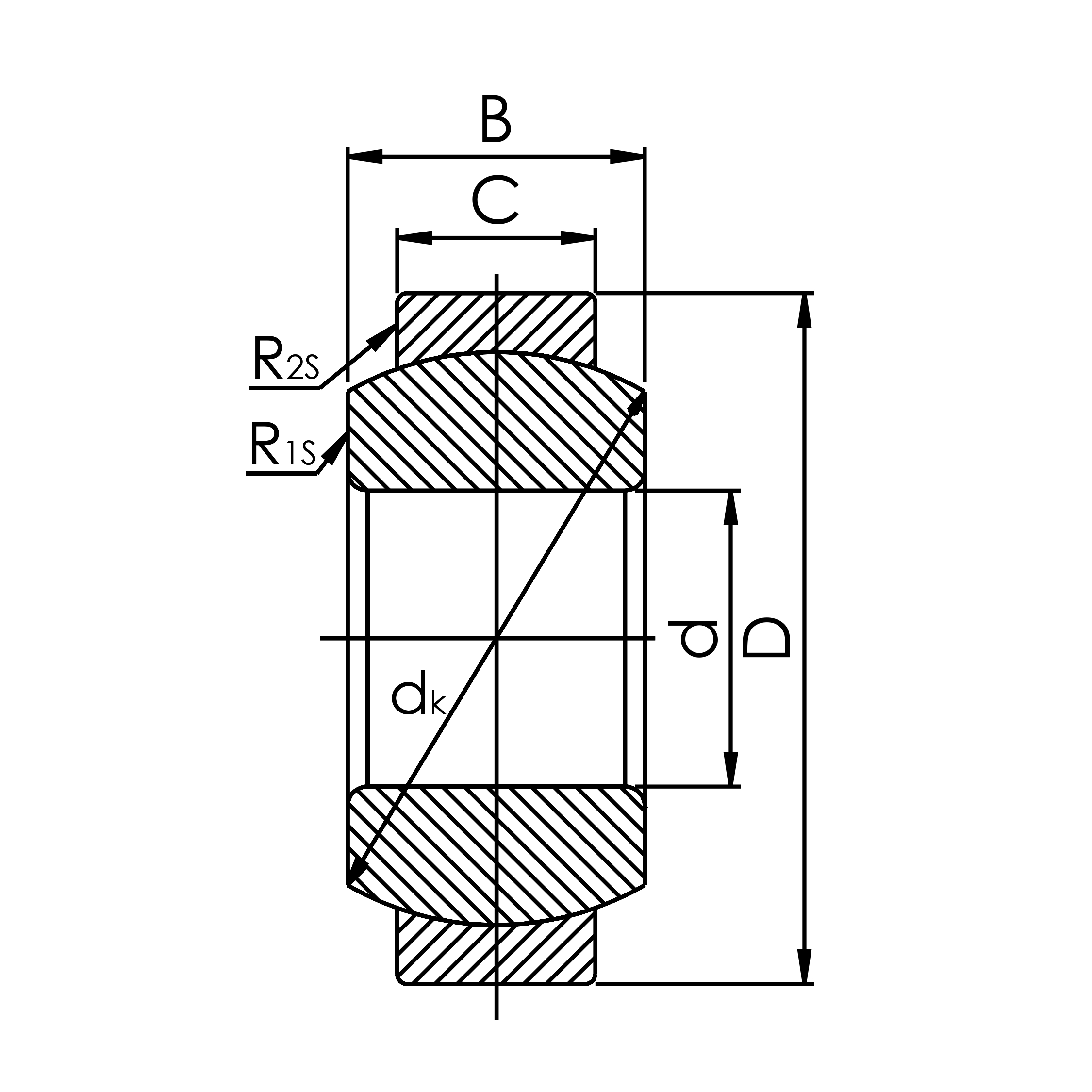 Підшипник ШС 40 (GE40E) ZVL