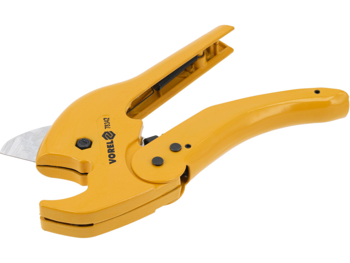 Труборіз VOREL для PVC, PEX, PP, PU, PE труб Ø≤ 42 мм [10/60] 78342