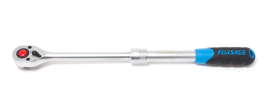 Трещотка с резиновой ручкой телескопическая (72зуб.) 1/2" Forsage F-807234