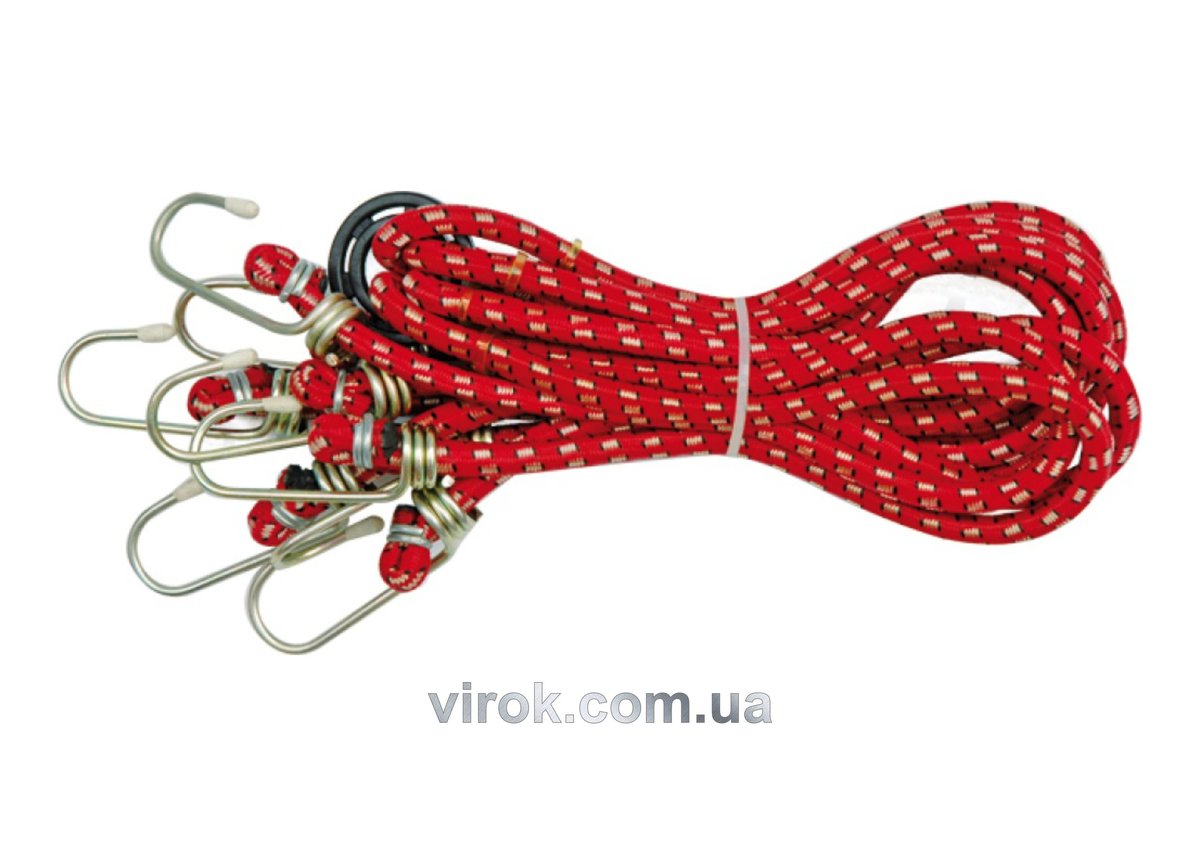 Стяжка для багажу VOREL, 8 гачків, 80см х 8мм [25/50] 82300