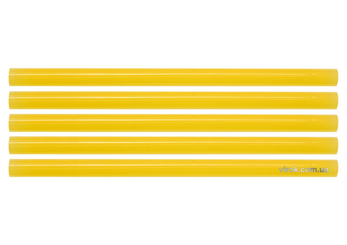 Стержні клейові YATO Ø=11,2 х 200 мм, жовті .уп. 5 шт. [40] YT-82437