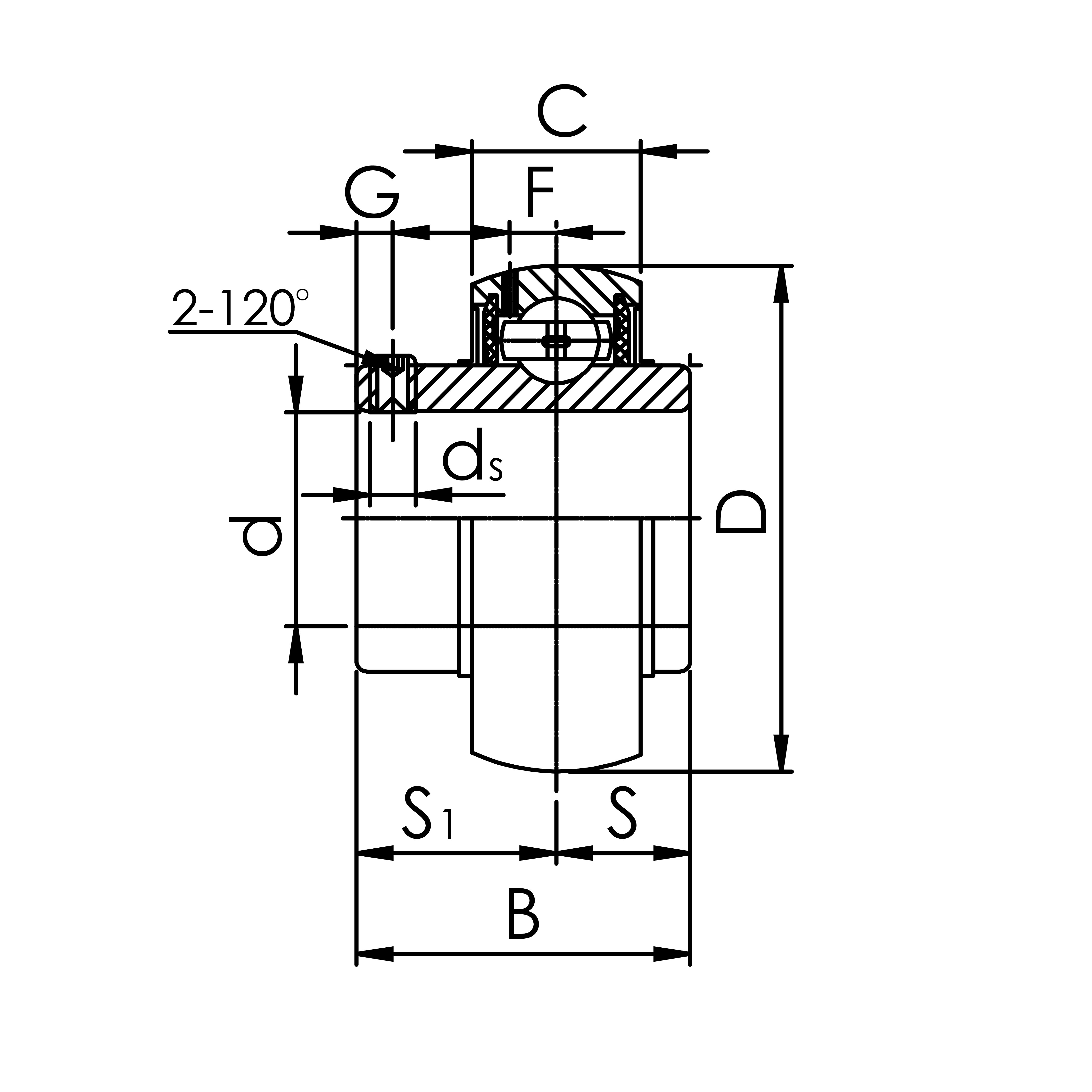 Підшипник UC 206 S ZVL (Словаччина)