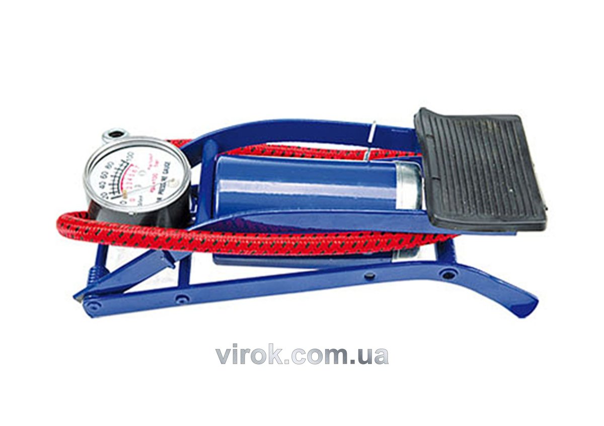 Насос ножний VOREL з манометром [20] 82000