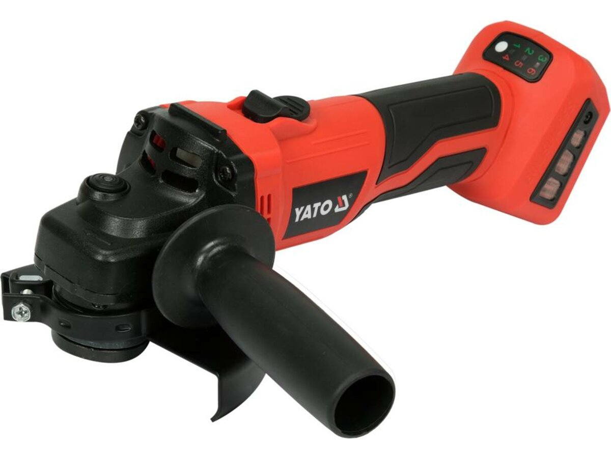 Шліфмашина кутова акумулят безщіткова YATO: Li-Ion, 18В, Ø=125мм з регул. об(БЕЗ АКУМУЛЯТОРА) [8] YT