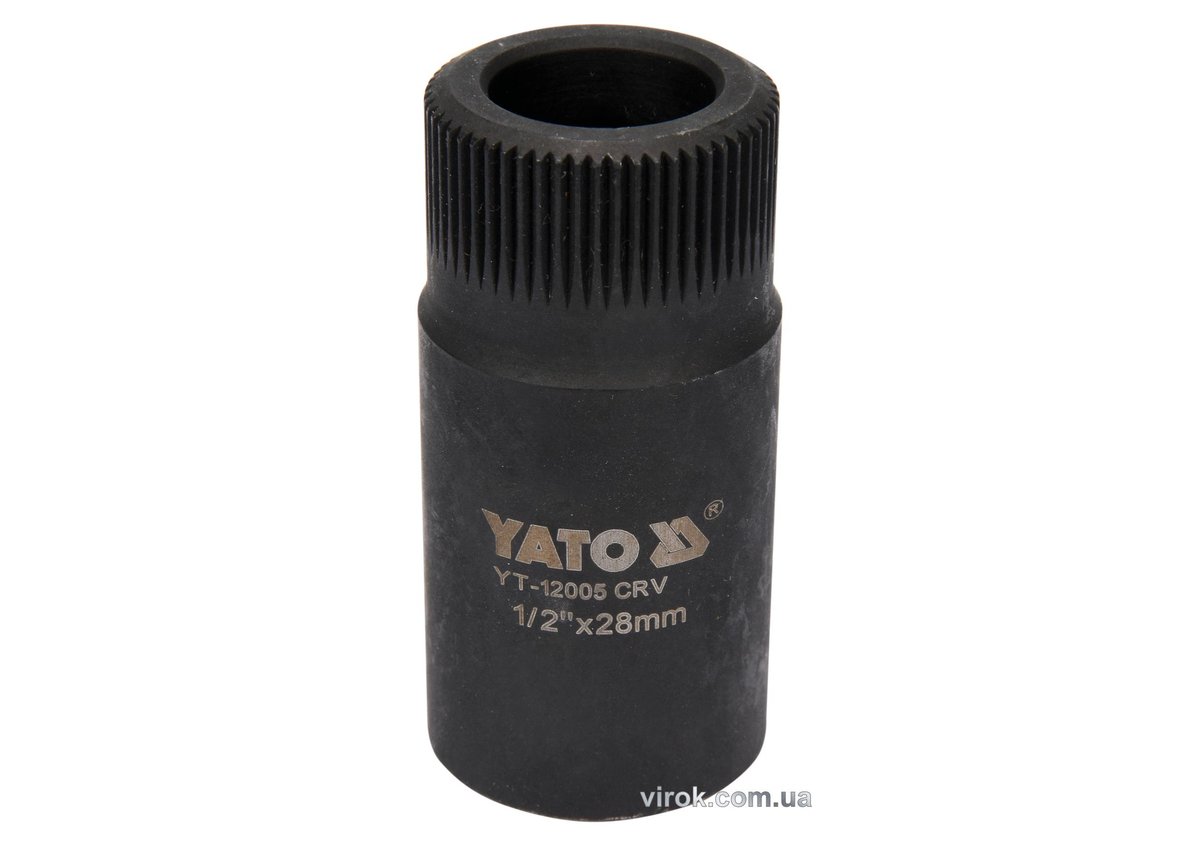 Насадка-ключ до форсункових камер двигуна "MERSEDES" YATO: квадрат- 1/2", Ø- 28мм, l=58мм, Cr-V [15]