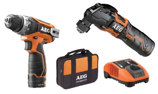 Набір акумуляторного інструменту AEG JP12F2LI-202B (4935464242)