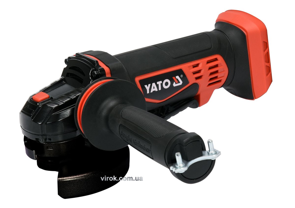 Шліфмашина кутова акумуляторна YATO 18 В, для диска Ø=125 мм (БЕЗ АКУМУЛЯТОРА) [6] YT-82827