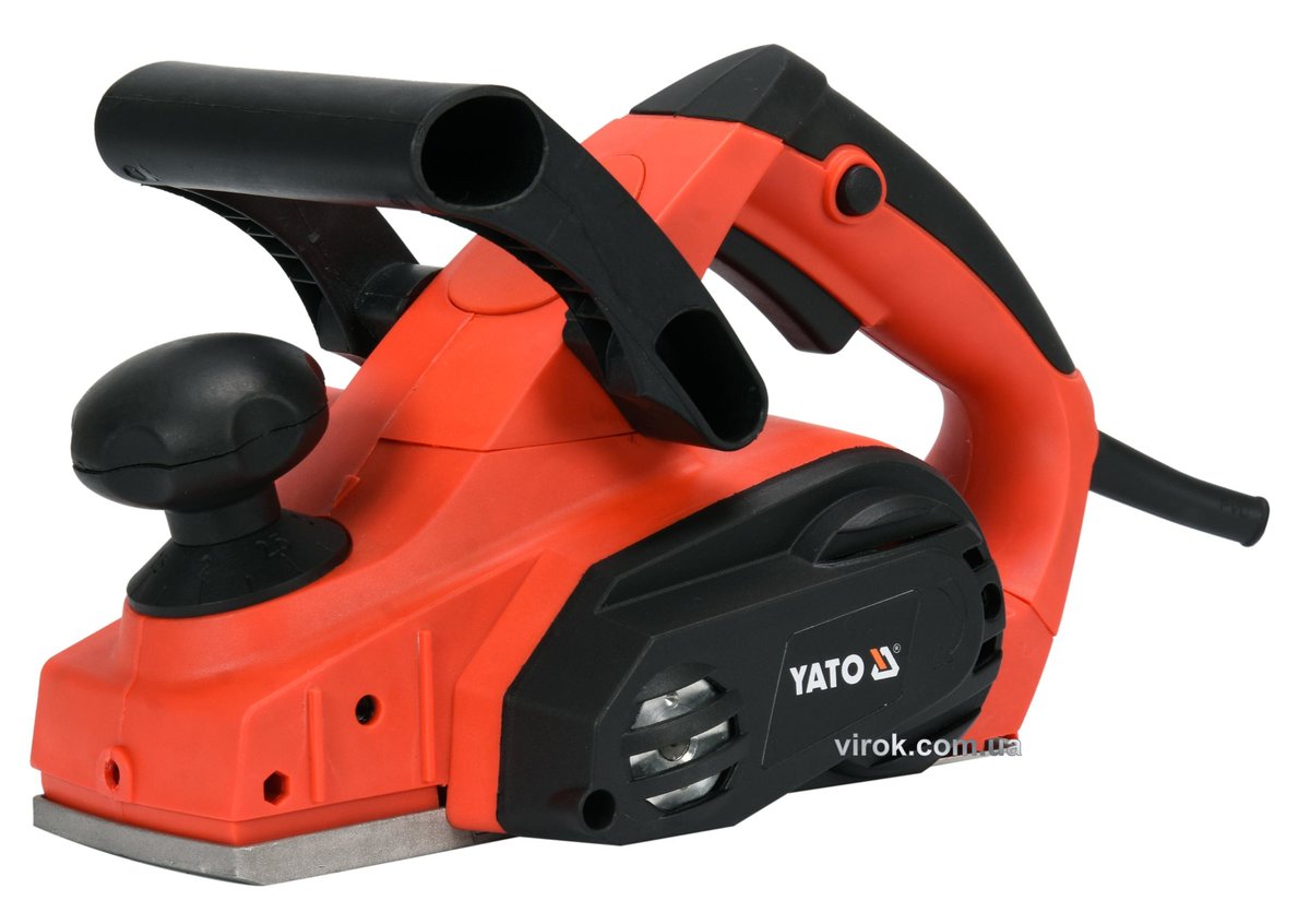 Рубанок електромережевий YATO; P= 810 Вт, платформа b= 82 мм, глиб. струг. - 0-3 мм [6] YT-82141