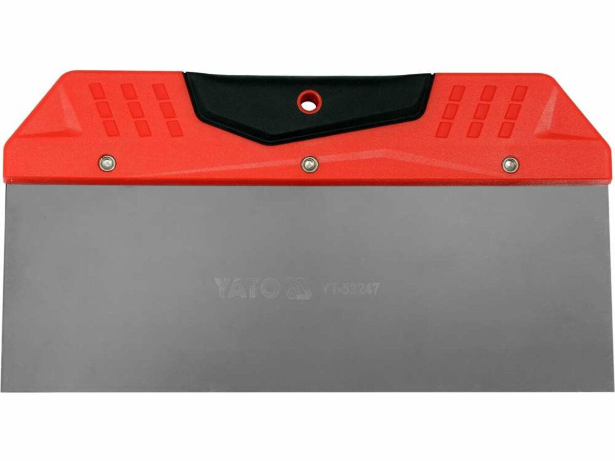 Шпатель для фінішного шпаклювання YATO, 250 мм t= 0.5 мм з нержавіючої сталі [12/120]