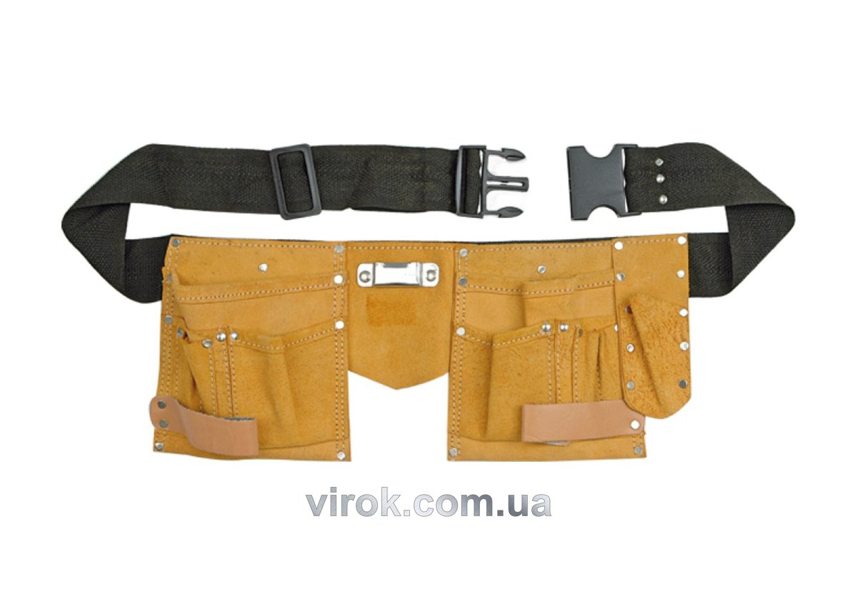 Пояс монтажника VOREL шкіряний [50] 78750