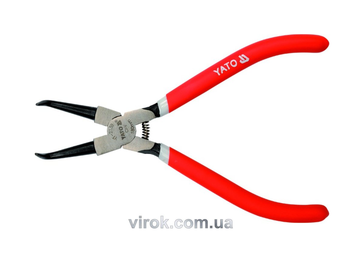 Знімач стопорних кілець YATO загн. (зжим) l=180мм [6/24] YT-2139