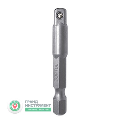 Перехідник для головок під шуруповерт TOPTUL 1/4"х1/4" L50 (6-гр.-квадрат) FPKA0808