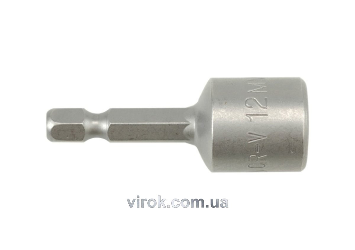 Насадка торцева магнітна 6-гранна YATO : HEX М12 x 48 мм. HEX Ø= 1/4" [20/200/600] - (YATO - YT-1507