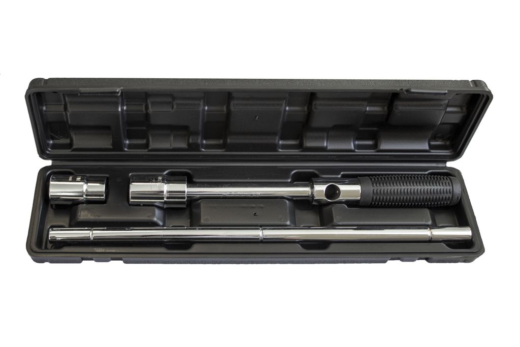 Ключ балонный крестовой сборный, 5 пр.1/2''(17-19, 21-23 мм),в кейсе