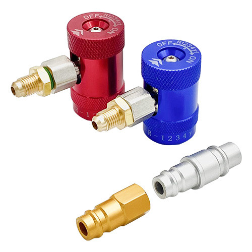 Комплект заправних муфт і перехідників R1234yf для автокондиціонера VALUE-500PLUS LAUNCH VALUE1234ki