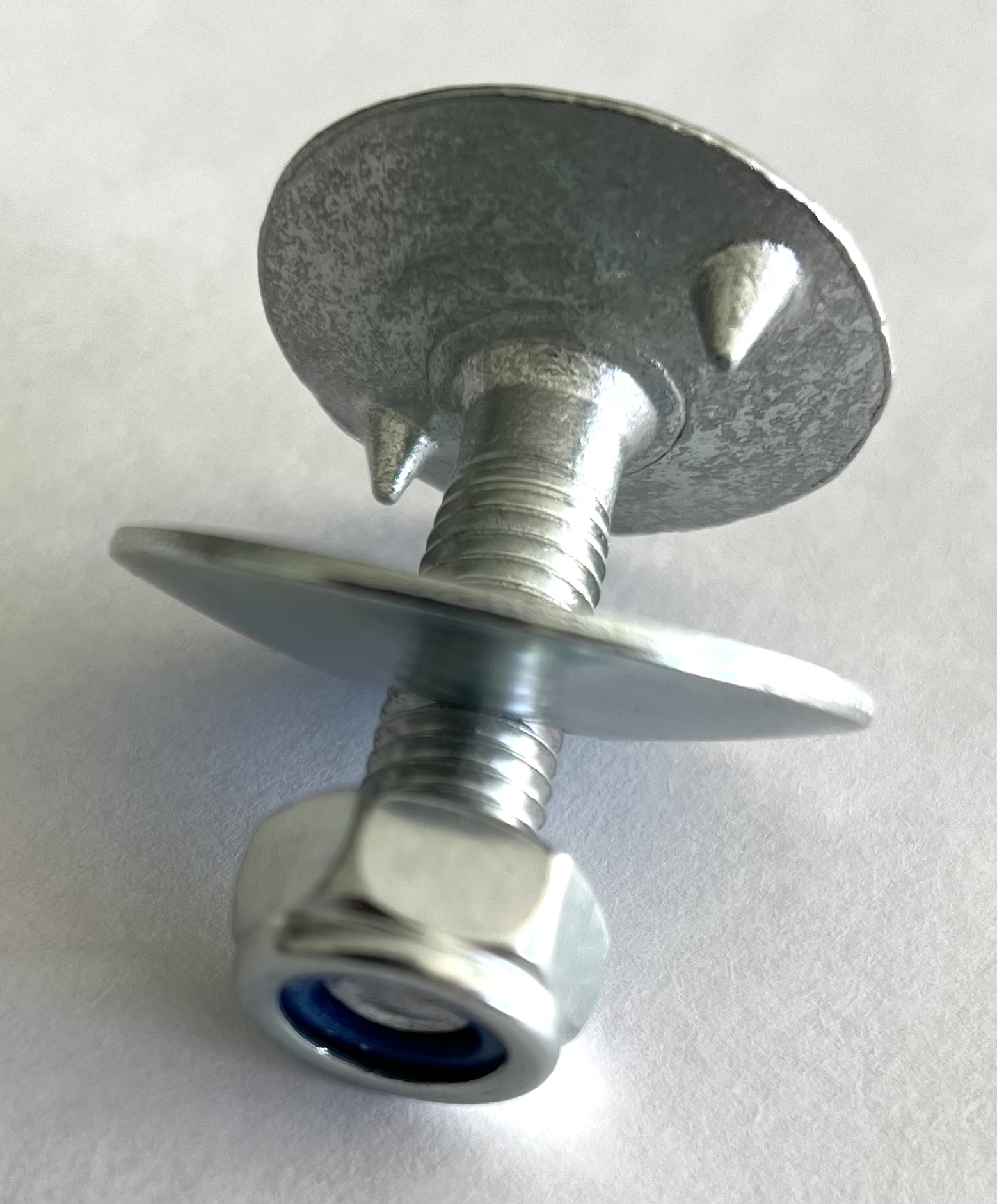 Болт норійний Євро М8х35 мм, шляпка 28 мм, оцинк (комплект)