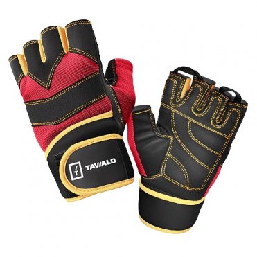 Спортивні рукавички Tavialo Black-Red-Yellow L чоловічі 189203008