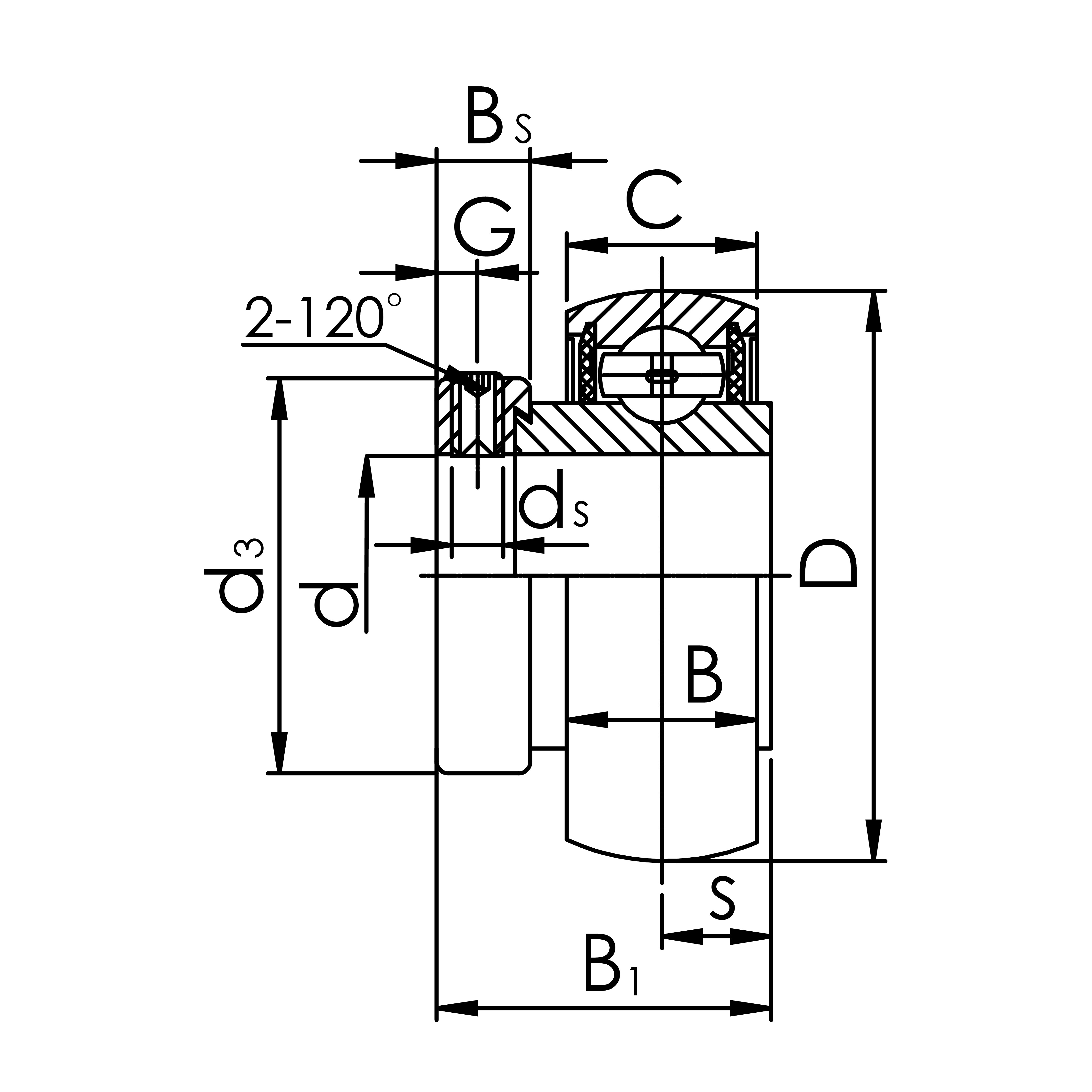 Підшипник SA 212 G BEL