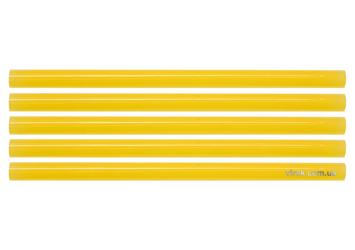 Стержні клейові YATO Ø=11,2 х 200 мм, жовті .уп. 5 шт. [40]