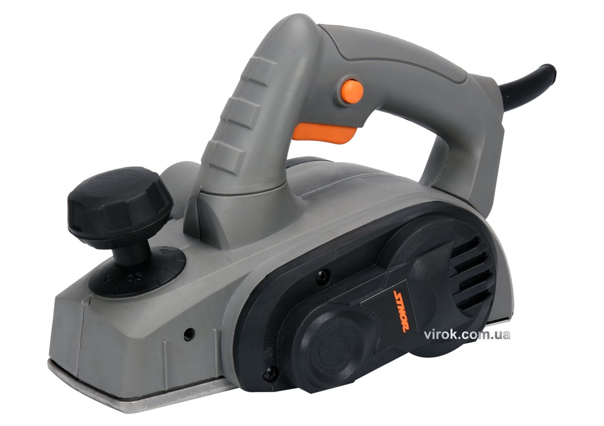 Рубанок електромережевий- 230 В STHOR 600 Вт, ніж- 82 мм, глиб. стругу- 2 мм [6] 79416