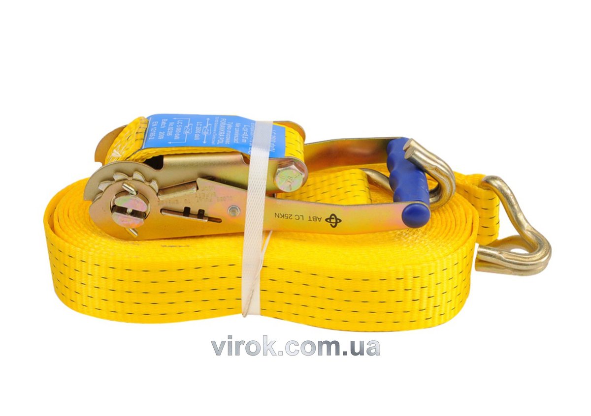 Пас для кріплення багажу з тріщаткою VOREL : 2500 daN, 50мм х 12м [5] 82395