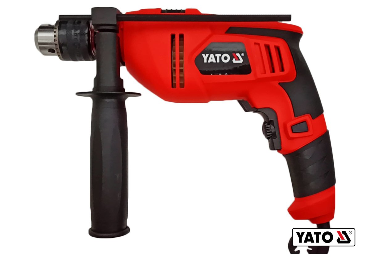 Дриль ударний мережевий YATO : P= 620 Вт, ключний патрон Ø≤ 10 мм (сталь)(DW) YT-82032
