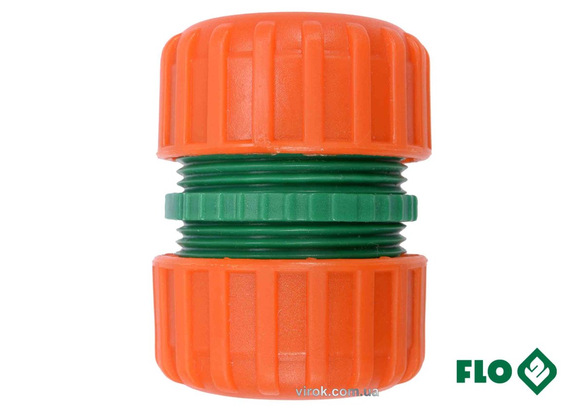 Муфта сполучна 2-х водяних шлангів 3/4" FLO пластикова [30] 89008