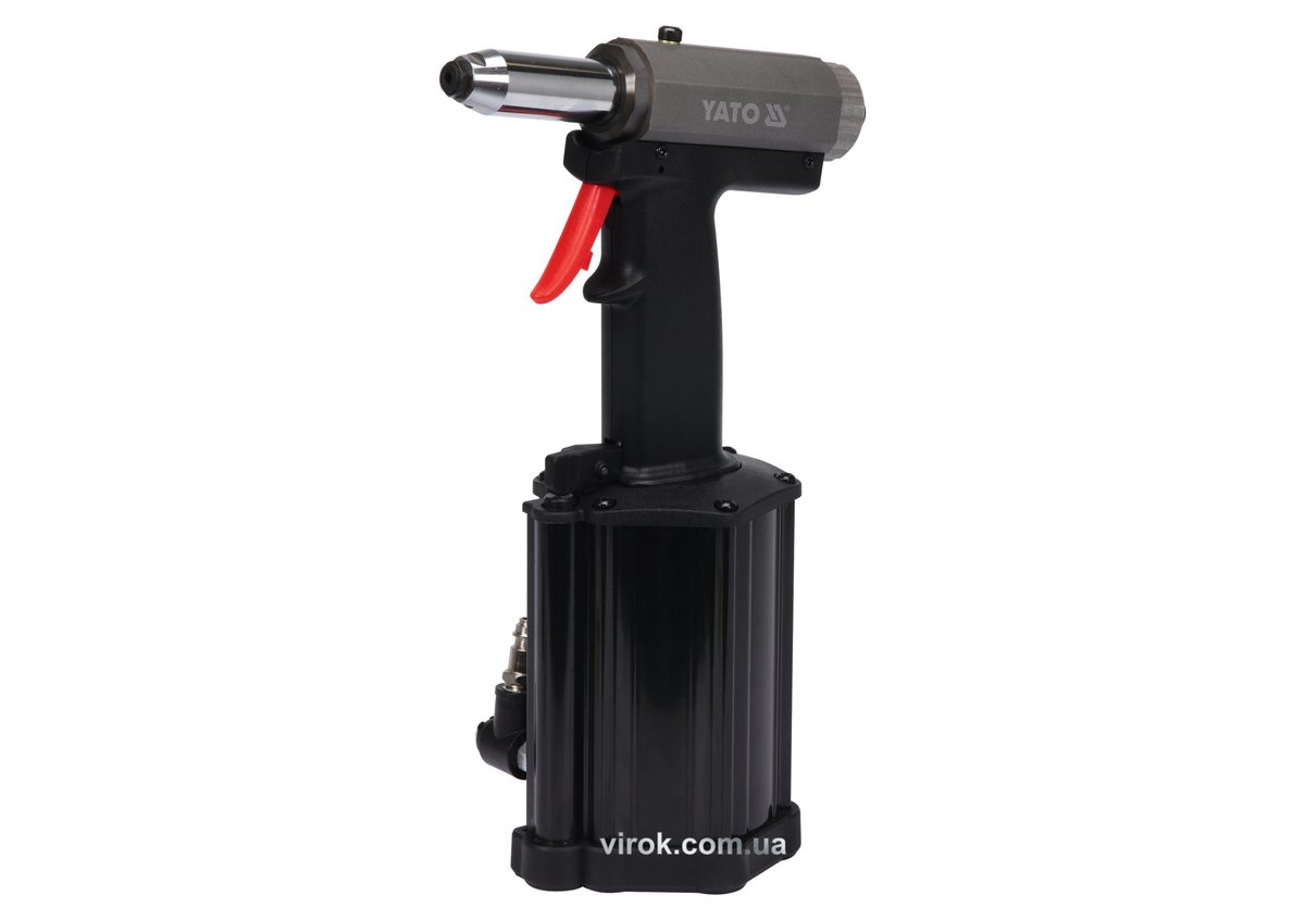 Пневмозаклепочник YATO для нітів Ø= 4,0; 4,8; 5,0; 6,4 мм, 60 л/хв [10] YT-36177