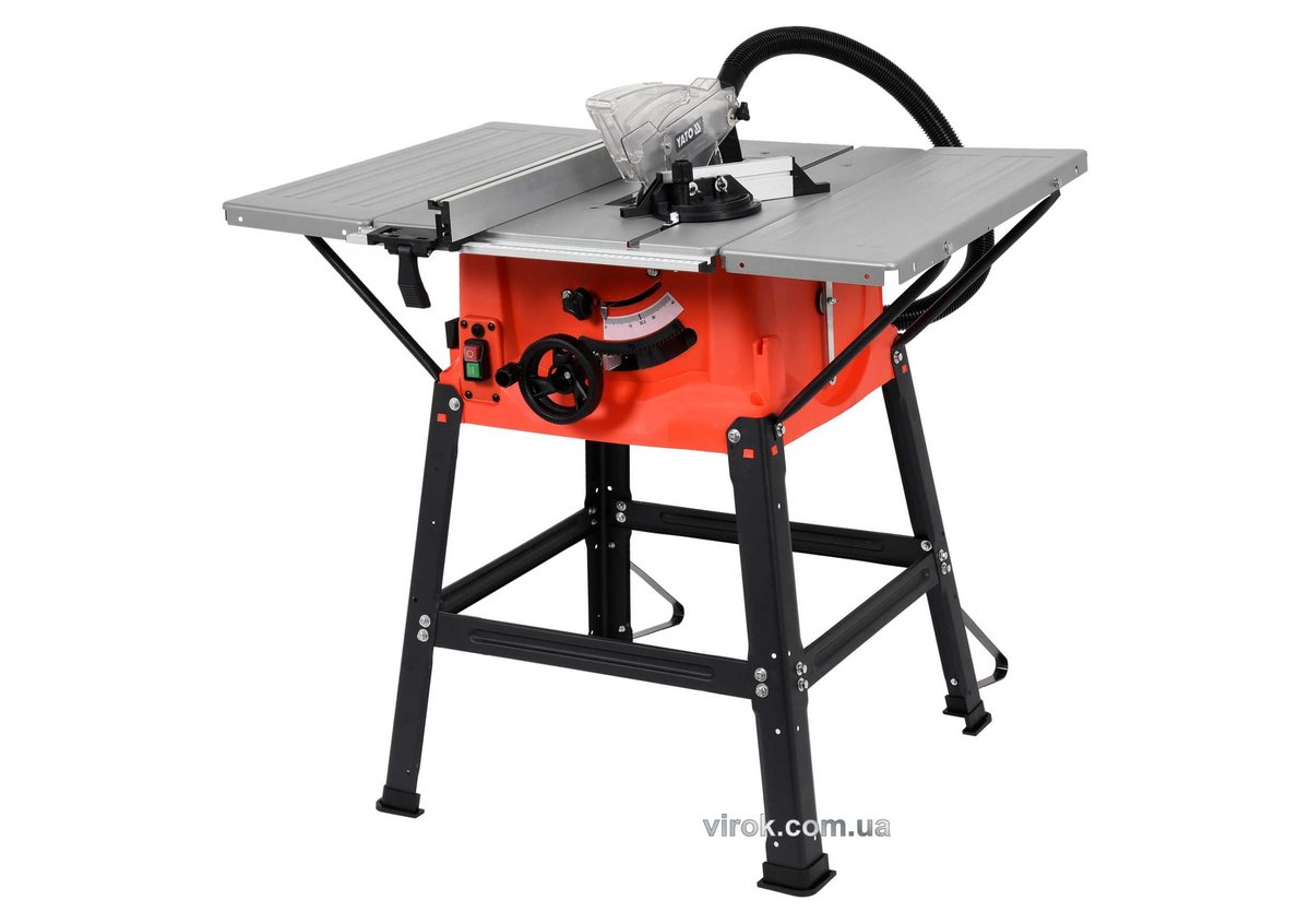 Пила циркулярна мережева YATO : 1800 Вт, диск Ø= 254/30 мм, 4800 об/хв, нахил 0-45° [1/10] YT-82165