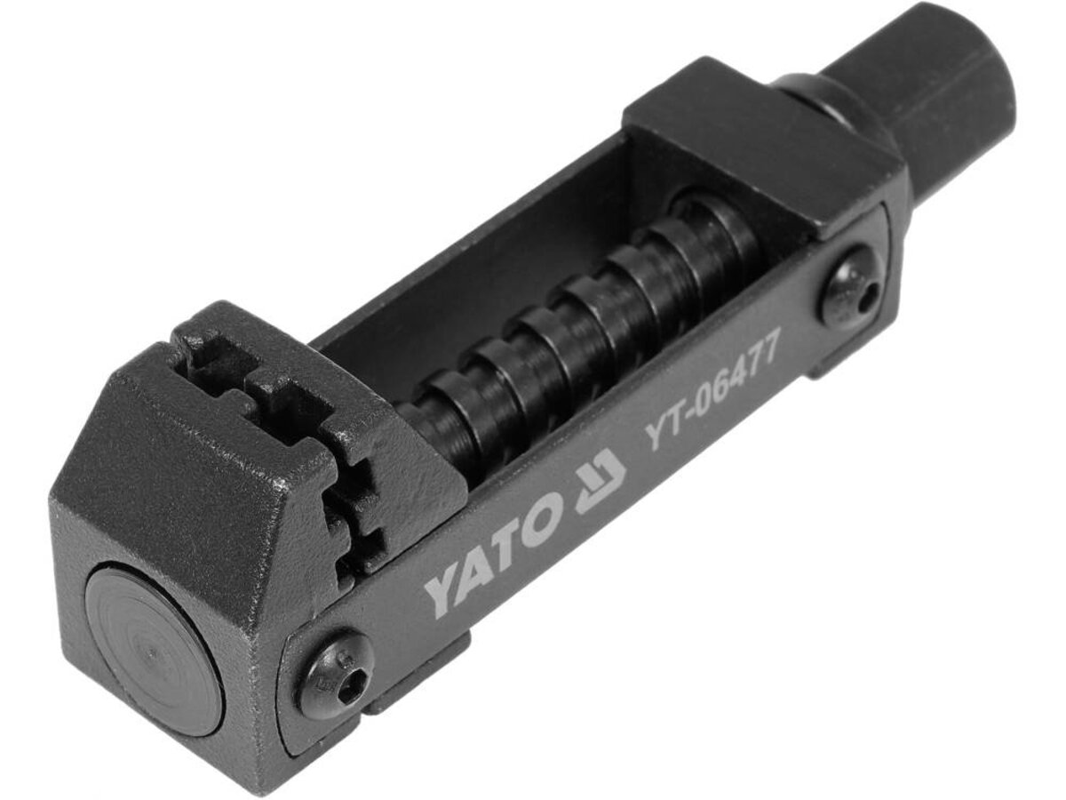 Натягувач сталевих хомутів YATO гвинтовий з квадратом 3/8 ", розвід- до 40 мм гвинт Ø= 14 мм [10/40]