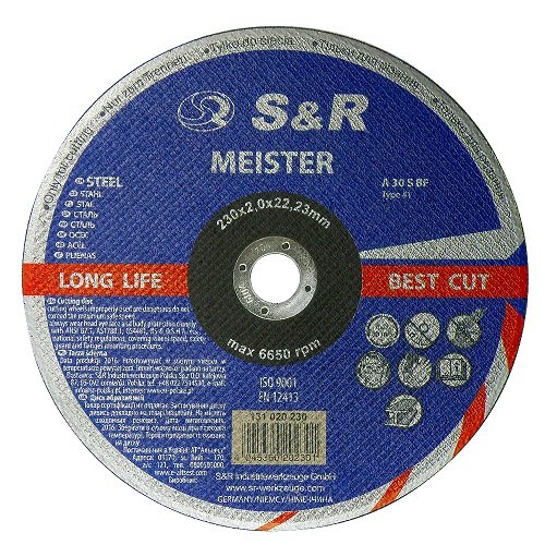 Круг отрезной по металлу S&R Meister A 30 S BF 230x2,0x22,2 - (S&R - 131020230)