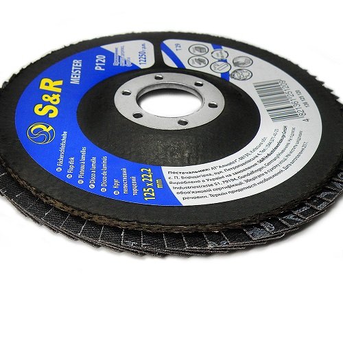 Круг зачистной лепестковый S&R Meister 125x22.2, Z120 - (S&R - 136125120)