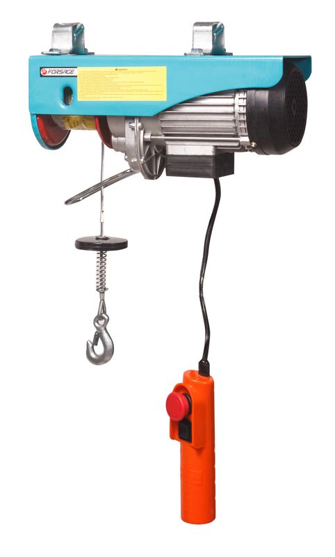 Таль подвесная 250/500 кг (220V, 1000W, высота подъема: 250кг - 12м, 500кг - 6м) Forsage F-TRH1005