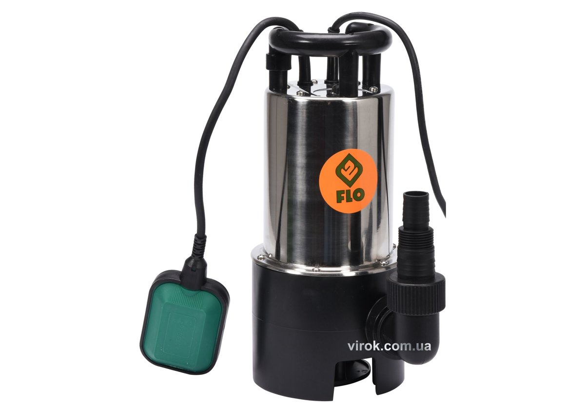 Насос для брудної води FLO мережевий, 900Вт, 16000 л/год, макс.висота- 8,5 м, корпус з нерж. сталі 7
