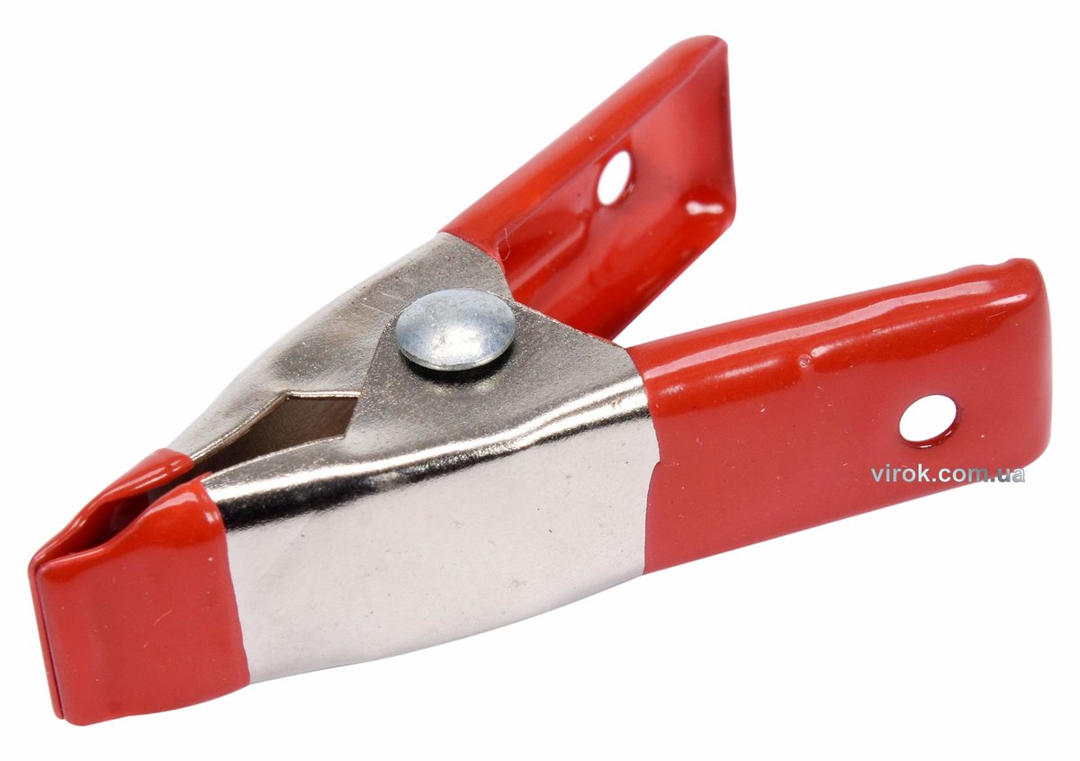 Струбцина пружинна- "прищіпка", металева YATO : L= 50 мм, роб. висота/глиб.- 20/20 мм [500] YT-64275