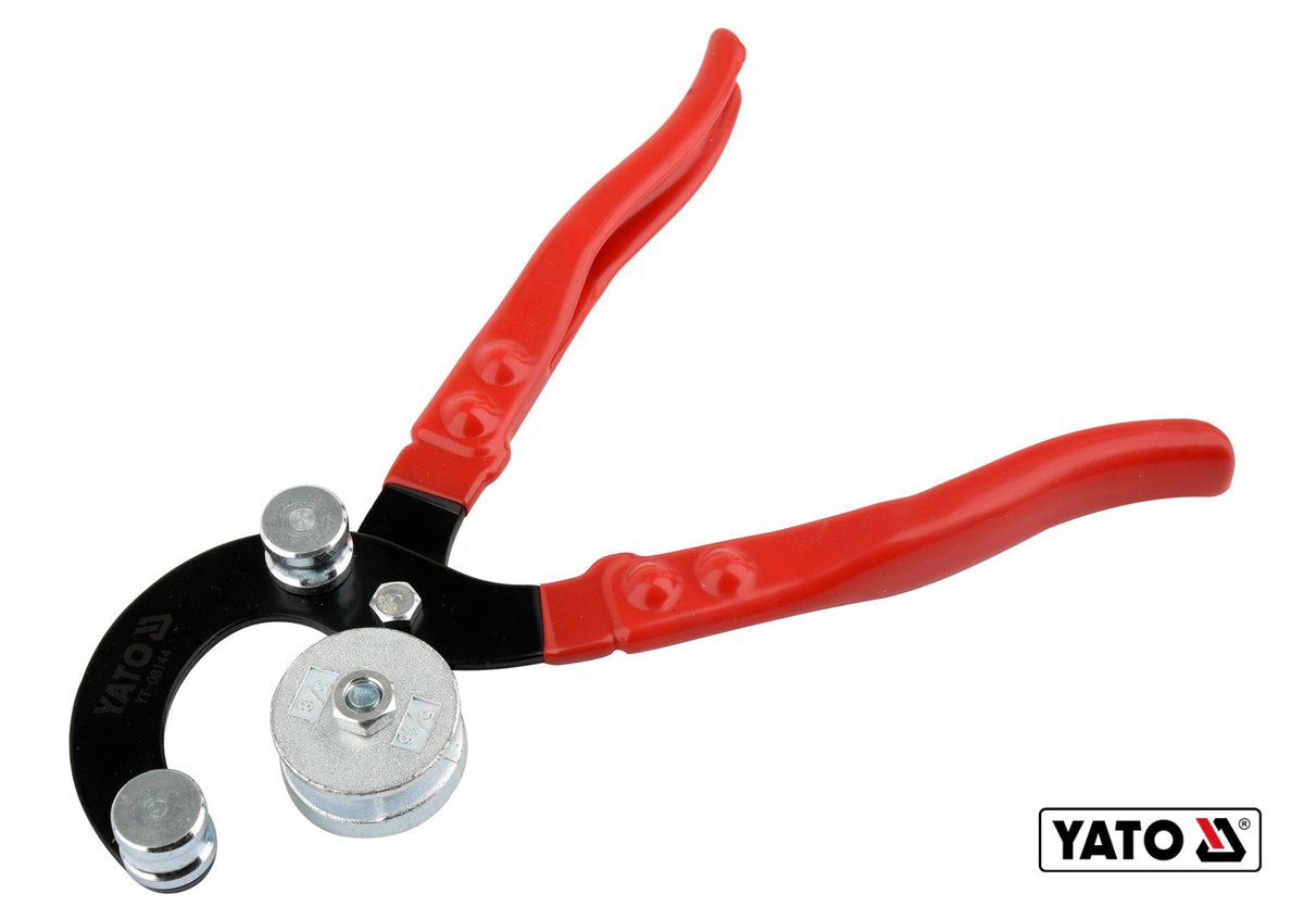 Згинач металевих прутів YATO : Ø4.75-10 мм, під кут ≤ 90°, l= 255 мм [6/24] YT-08144