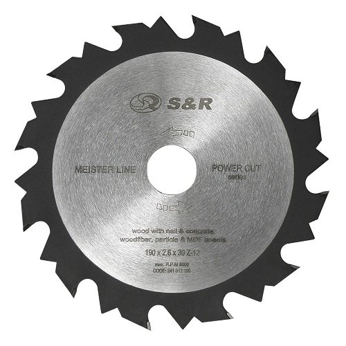Диск пильный S&R Meister Power Cut 190x30x2,6 мм - (S&R - 241012190)